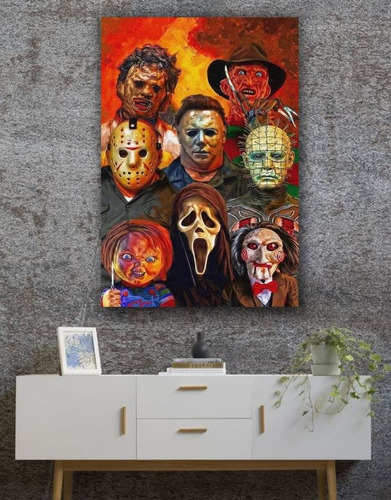 Cuadro Decorativo Jigsaw Chucky Personajes De Terror - 27