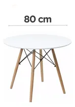 Comprar Mesa Eames Retro Redonda Comedor Cocina Cafetería 