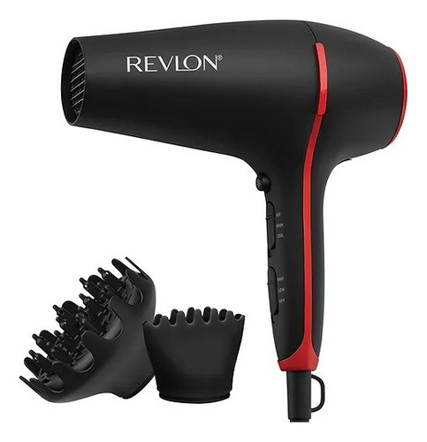 Secadora De Cabello Revlon Smoothstay Rvdr5317 Color Negro
