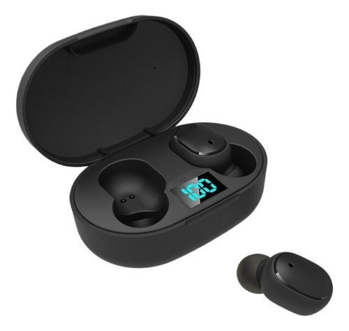 Fone De Ouvido Bluetooth Para Jogos Esportivos Cor E6s Digital Display Version Black Luz Preto