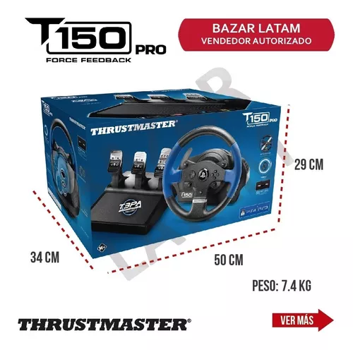 Volante de Carrera Thrustmaster T150 Retour de Force Racing Wheel + Pedal  PS3/PS4