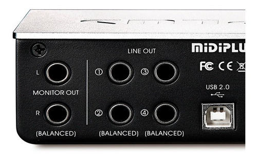 Imagen 6 de 9 de Placa De Sonido Usb Midiplus Studio 4 24 Bits 192 Khz