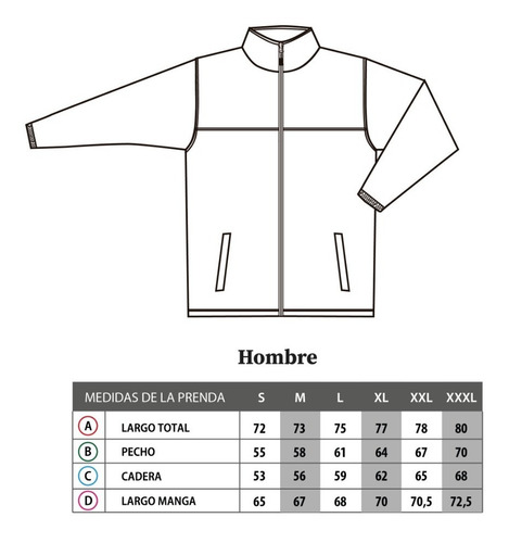 Imagen 7 de 9 de Chaqueta Polar Hombre Grueso Térmico Anti-peeling