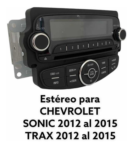 Estéreo Clarion G M Original - Chevrolet Sonic/ Trax 12 - 15 (Reacondicionado)
