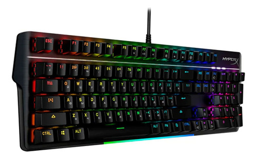 Teclado Gamer Mecánico Hyperx Alloy Mkw100 Rgb, Red / Inglés