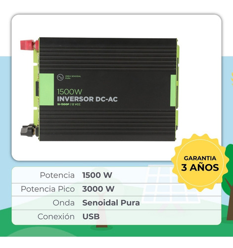 Kit Solar Completo 1500w Onda Pura Panel 160 Bateria 110 K11
