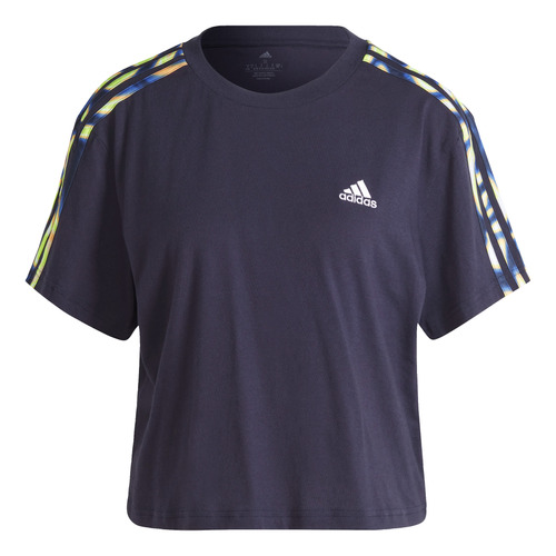 Remera Corta Vibrant Print 3-stripes Cotton Il5868 adidas