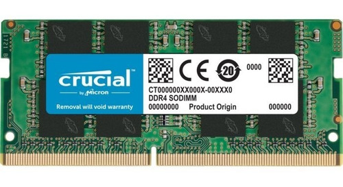 Memoria Ram Para Notebook Crucial 8gb 3200mhz Ddr4 Sodimm