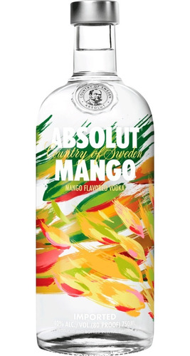 Vodka Absolut Mango 40% Alc 750ml