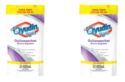 Quitamanchas Ayudin Ropa Blanca 400ml Pack 2u (cod 6128)