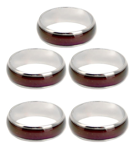 5pcs Cambio De Color De Temperatura Mujeres Hombres De Humor