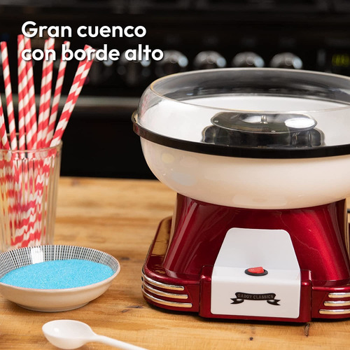 Imagen 3 de 3 de Gadgy ® Maquina De Algodon De Azucar | Retro Cotton Candy