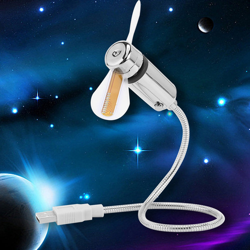 Ventilador Programable Led, Ventilador De Mensaje Usb Ventil