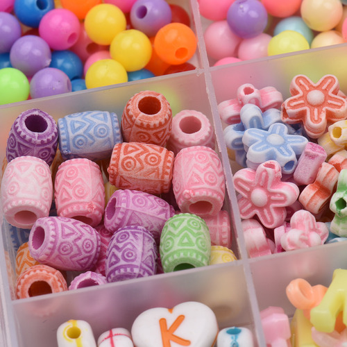 Kit De Cinturón De Bricolaje: Cuentas Y Letras De Colores Pa
