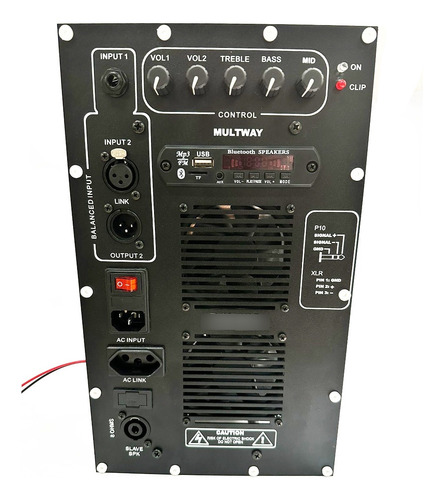 Painel Ativo Inbox 1000w Rms 4 Ohms Multivias C/ Usb Player Cor Preto Potência de saída RMS 1000 W 127/220V