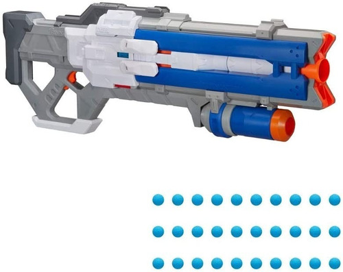 Nerf Overwatch Soldier 76: Rival Blaster C/30 Municiones