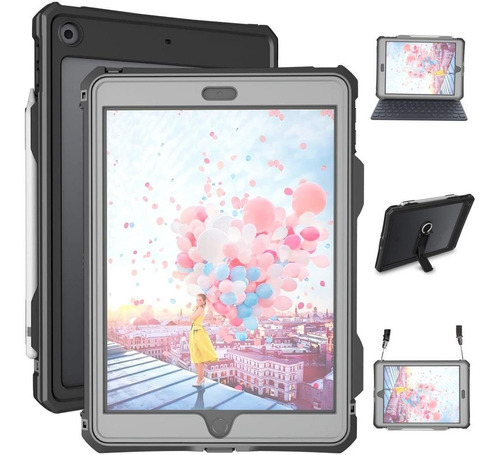 Funda Waterproof Para iPad 10.2 (7, 8 Y 9 Generacion) 