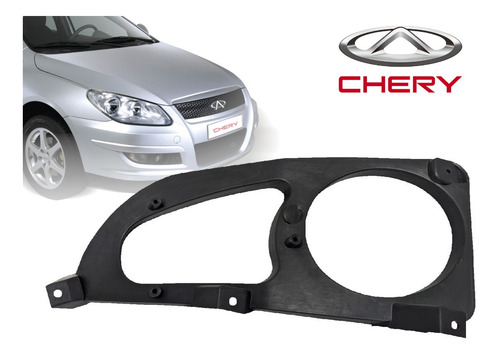 Imagen 2 de 4 de Base Izquierda De Faro Antiniebla Para Chery Orinoco