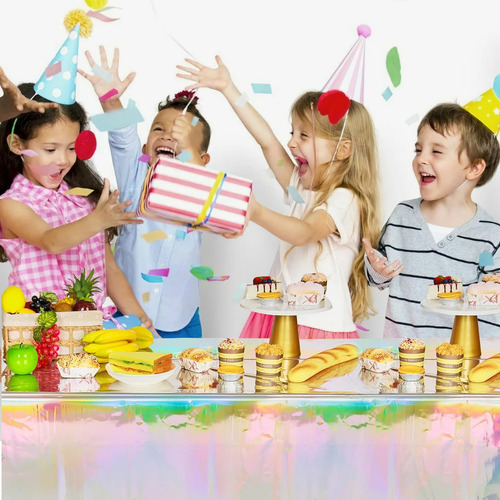 Mantel De Plástico Brillante,mantel Fiesta Para Cumpleaños