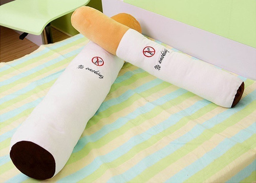 Pelucia Cigarro Travesseiro Gigante Engraçado Presente 70 Cm
