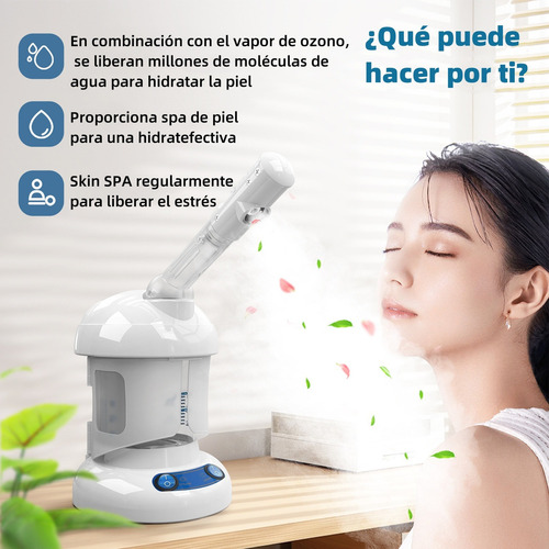 Kingsteam Vaporizador Facial Ozono Nano Iones Spa Limpieza