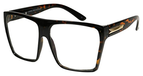 Basik Eyewear - Super Oversized Trapezoid Flat Top 76xo4