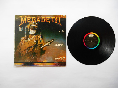 Megadeth So Far So Good So What Lp Vinilo Edicion Usa 1988