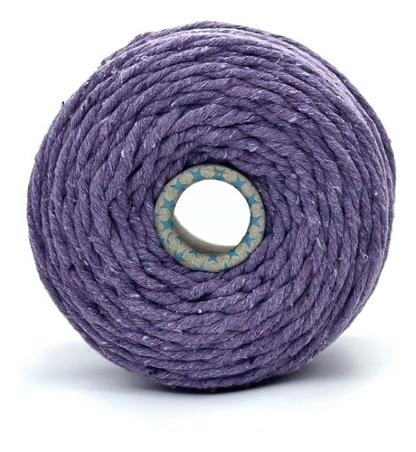 Fio de algodão para macramê de 3 mm, cores roxas