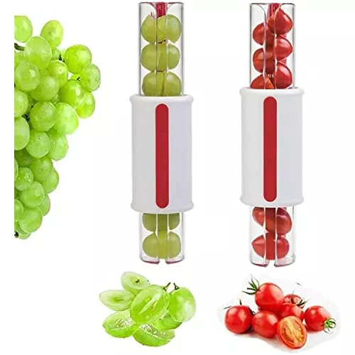 1pc, Cortador De Fresas, Cortador De Frutas, Cortador De Tomates, Cortador  De Uvas, Cortador De Uvas Multifuncional, Cortador De Frutas Pequeñas, Acce