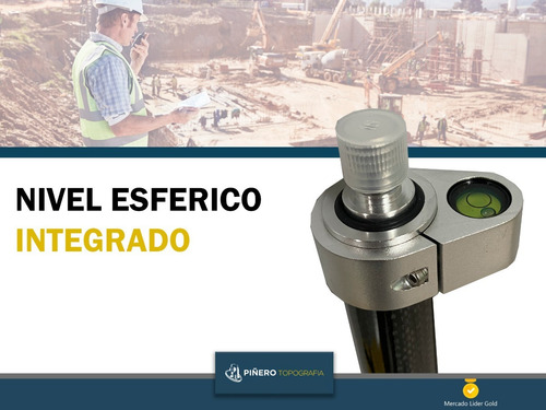 Baston De Fibra De Carbono De 2m Para Gps Gnss Rtk