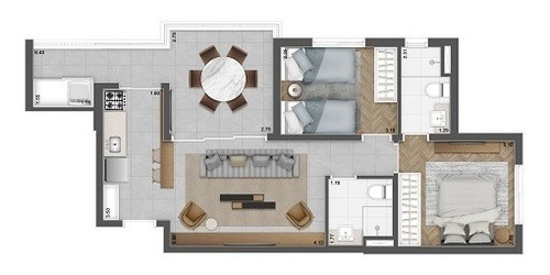 Imagem 8 de 10 de Garden Residencial Para Venda, Brooklin, São Paulo - Gd7141. - Gd7141-inc