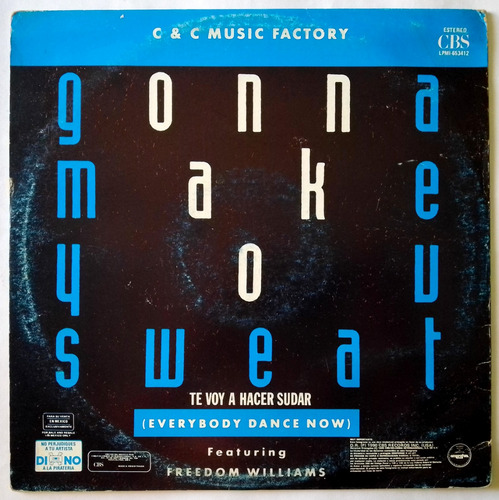 C & C Music Factory Gonna Make You Sweat (everybody) Dj 90´s (Usado)
