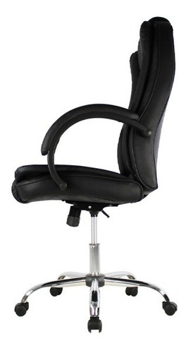 Silla De Oficina Ejecutiva Granada Mundo In Color Negro Material del tapizado PU