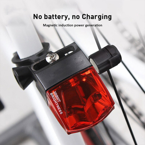 Luces Traseras De Bicicletas Con Energía Magnética