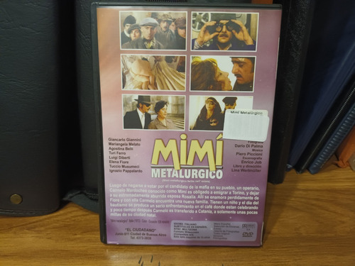 Mimi Metalurgico,de Lina Wermuller,en Dvd Original 140 (Usado)