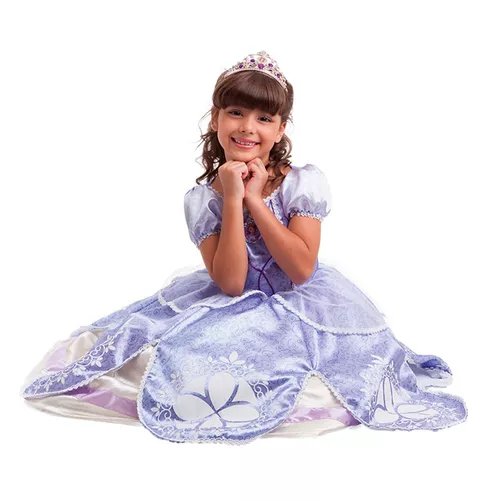 Vestido Fantasia Infantil Princesa Sofia Longo