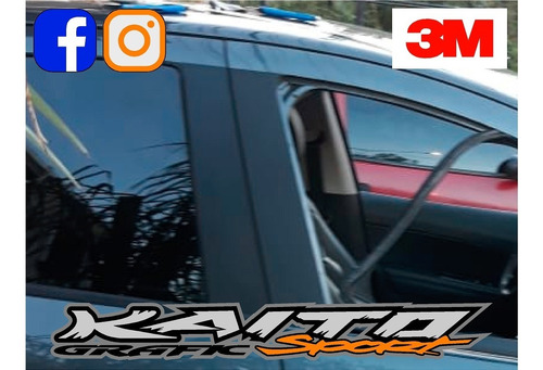 Imagen 3 de 6 de Ploteo Parantes Negro Mate Rugoso 3m Colocado X4 Kaitografic