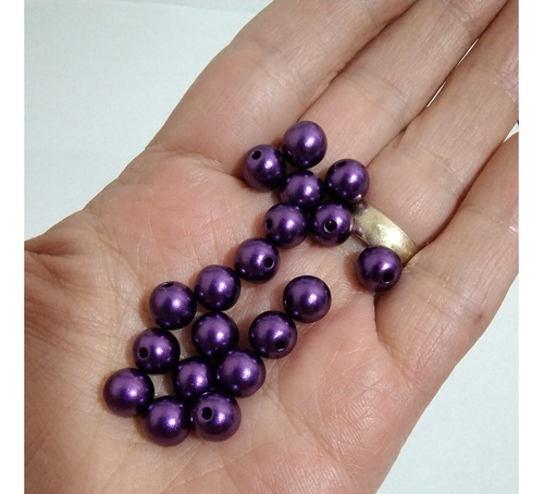 50 Gramas Pérola Abs 08mm Amethysta - 200 Peças