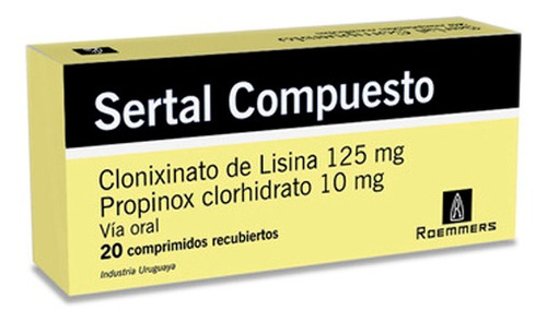 Sertal® Compuesto X 20 Comprimidos - Roemmers