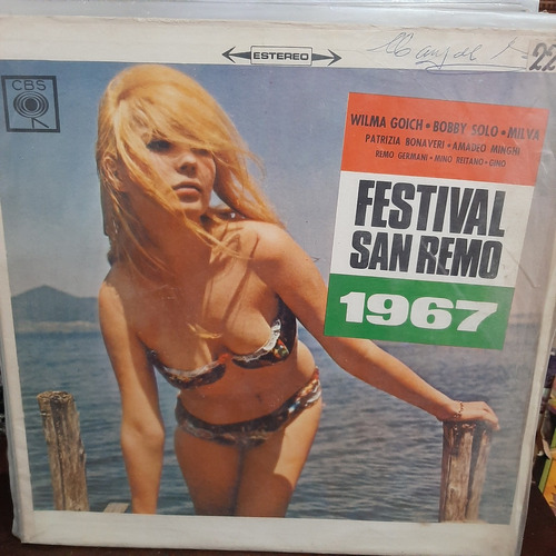 Vinilo Festival San Remo 1967 Goich Solo Milva Reitano Cp2