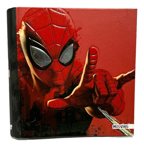Carpeta Hombre Araña N3 Escolar Spiderman Color Roja