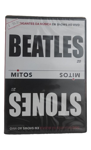 Dvd Beatles E Stones - Mitos Ao Vivo Duplo ( Lacrado )