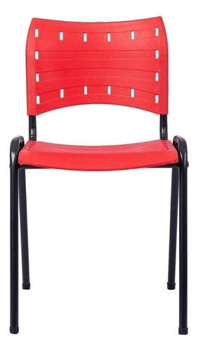 Cadeira de escritório Popmov Iso  vermelha e preta