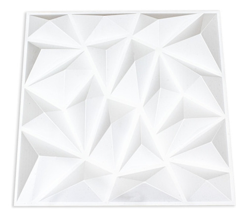 Panel Decorativo 3d Pvc Diamond Blanco Decoform 8 M2