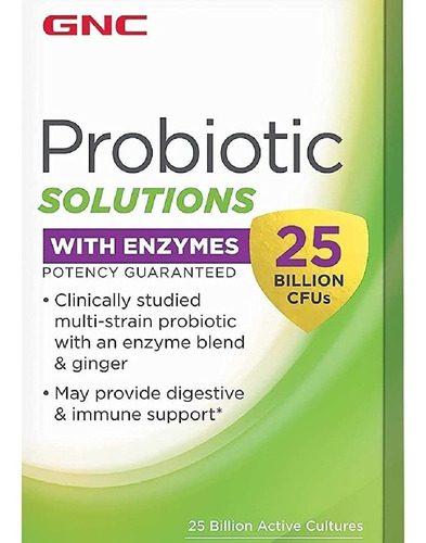 Soluciones Probióticas Con Enzimas Gnc 30 Cápsulas