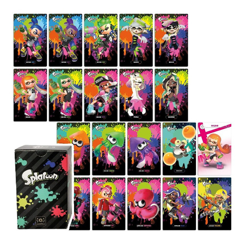 20 Tarjetas Amiibo Splatoon 1, 2 Y 3 - Colección Completa