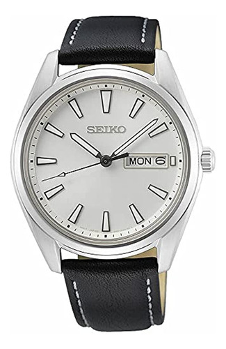 Seiko Reloj De Vestir De Cuarzo Japonés De Acero Inoxidable 