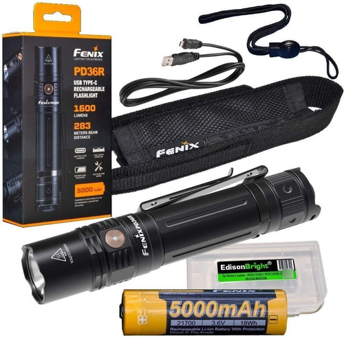 Fenix Pd36r 1600 Lumen Usb Recargable Cree Led Linterna Tac