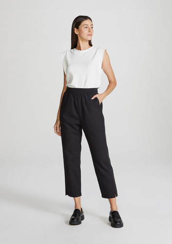 Calça Carrot Feminina Cintura Alta Hering