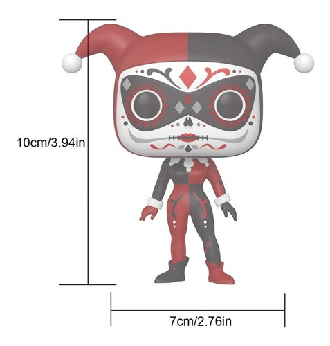 Funko Pop Super Heroes Harley Quinn 413 Dia Muertos Joker F